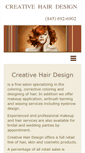 Mobile Screenshot of creativehairdesigninc.com